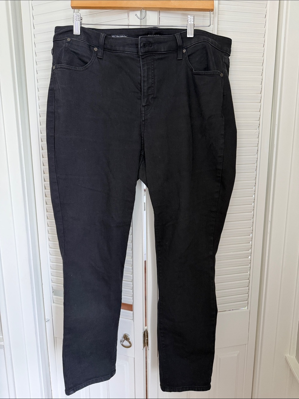 Talbots Black Slim Straight Jeans